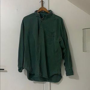 Vintage Green Button up